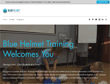 Tablet Screenshot of bluehelmettraining.com